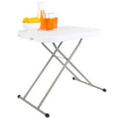 Hastings Home Folding TV Tray Utility Table With 3 Height Levels - 26", White/Gray 8 Hastings Home Folding TV Tray Utility Table With 3 Height Levels - 26", White/Gray -Hastings House GUEST ee424a27 ff2e 4d4d bbb2 b624777319dc