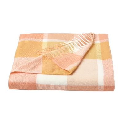 Soft Throw Blanket - Oversized, Luxuriously Fluffy, Vintage-Look And Cashmere-Like Woven Acrylic - Throws By Hastings Home (Desert Blush Plaid) 7 Soft Throw Blanket - Oversized, Luxuriously Fluffy, Vintage-Look And Cashmere-Like Woven Acrylic - Throws By Hastings Home (Desert Blush Plaid) - Image 7
