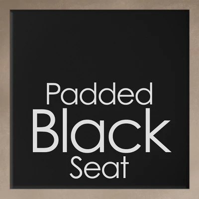 Hastings Home 18-Inch Heavy-Duty Folding Padded Stool Stool With 300lb Capacity, Black 4 Hastings Home 18-Inch Heavy-Duty Folding Padded Stool Stool With 300lb Capacity, Black - Image 4