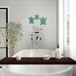 Sea Turtle Wall Art- Nautical 3D Metal Hanging Decor-Vintage Coastal Seaside Inspired Style-Under Water Sea Life Ocean By Hastings Home 3PC -Hastings House GUEST fd95b7e4 f9b8 4169 8160 029d0cef2d9e