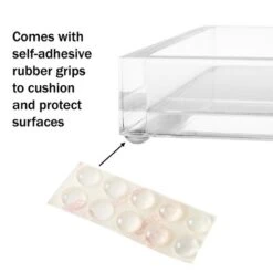 Hastings Home Decorative Acrylic Catchall Tray For Bedroom, Bathroom, And Office Storage - Clear -Hastings House GUEST ffdde279 85e9 46cb 868c 30041851810e